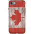 Canadian Flag Dark Wood iPhone SE (2nd & 3rd Gen) Pro Case
